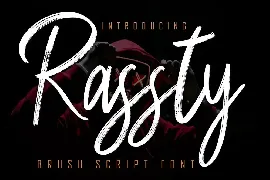 Rassty Brush Script Font