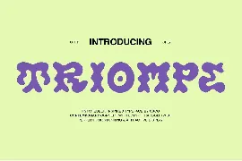 Triompe - Psychedelic Typeface font