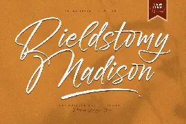 Rieldstomy Madison Handwritten Brush Signature font