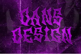 BERINGAS Modern Metal Horror Font