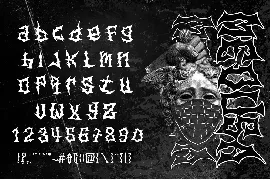 BERINGAS Modern Metal Horror Font