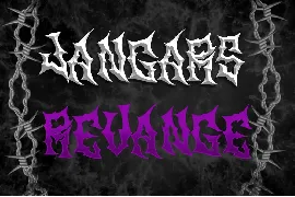 BERINGAS Modern Metal Horror Font