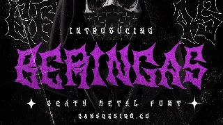 BERINGAS Modern Metal Horror Font