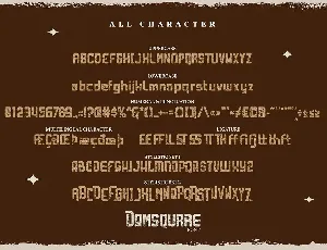 Domsquare | Classic Vintage Font