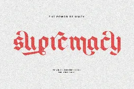 Blackey Bold Decorative Gothic Blackletter Font