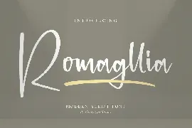 Romagllia Modern Script Font