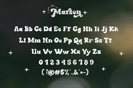 Marson font