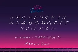 Retro Signature font