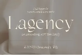 Lagency - Elegant Serif font