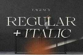 Lagency - Elegant Serif font