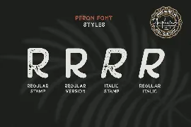 Peron - Modern Vintage | 4 Fonts