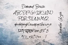 Diamonds Brush font