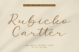 Rubicko Cartter Script Font