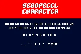 segopecel Display Font