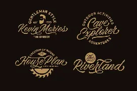 Menleader - Script font