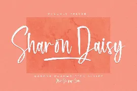 Sharon Daisy Modern Handwritten Script font