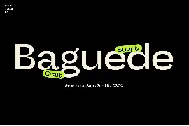 Baguede - Grotesque Sans Serif font