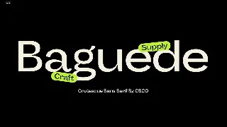 Baguede - Grotesque Sans Serif font