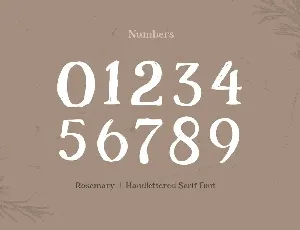 Rosemary - Handlettered Serif Font