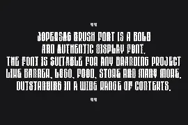 Jopersag Brush font