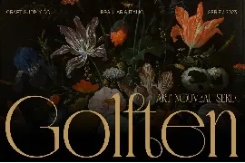 Golften â€“ Art Noveau Serif font