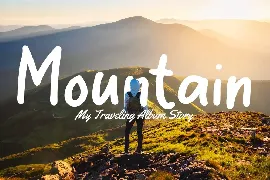 Travel Journal - Handwriting Travel font