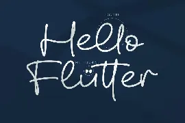 Fluttercy Monoline Script Font