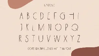 Kenzira - A Hand Drawn Art Deco Font