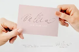 Hollowsky - Signature Script font