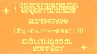 Lyzero - Groovy Retro Display font