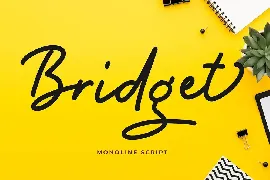 Bridget Monoline Script Font