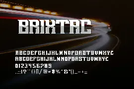 Brixtac - Strong Font