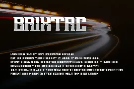 Brixtac - Strong Font