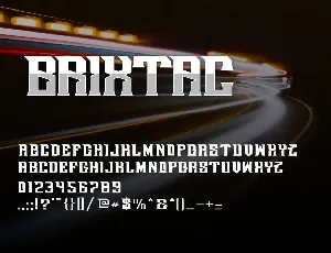 Brixtac - Strong Font