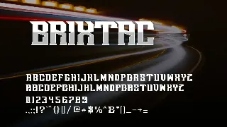 Brixtac - Strong Font