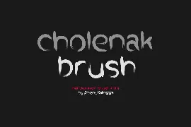 Cholenak Brush font