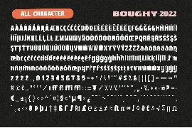 Boughy - Font Family