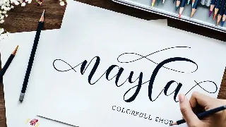 nicole script font