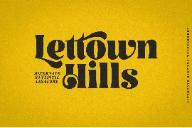 Lettown Hills font