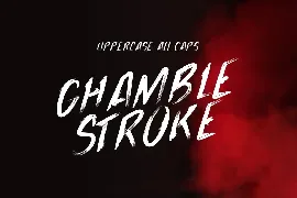 Ghamble Stroke font