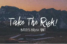 Batides Brush font