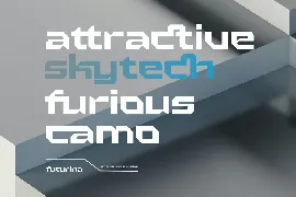 Futurina - Techno Futuristic / Sci-fi Game Font