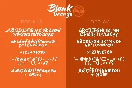 Blank Orange font