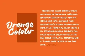 Blank Orange font