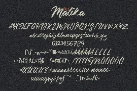 Malika Brush Script Typeface font