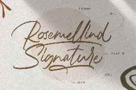 Rosemellind Signature font