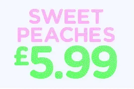 Hot Peach - Sans Serif Display Font