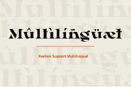 Rayken - Stylish Serif Font