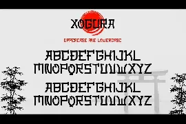 Xogura - Japanese Style Font