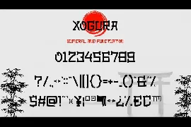 Xogura - Japanese Style Font